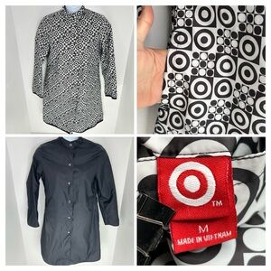 Target‎ Team Member Employee Trench Jacket Womens Medium Windbreaker Reversible